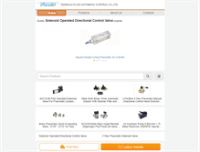 Tablet Screenshot of pneumaticcontrol-valve.com